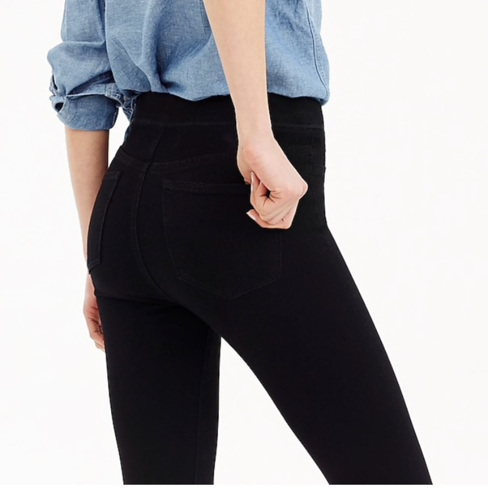 J Crew Toothpick Denim Black Pants / Jeans *24*